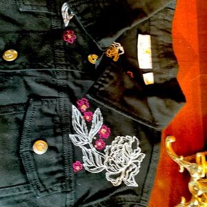 Quacker Factory Jacket Embellished Size Large